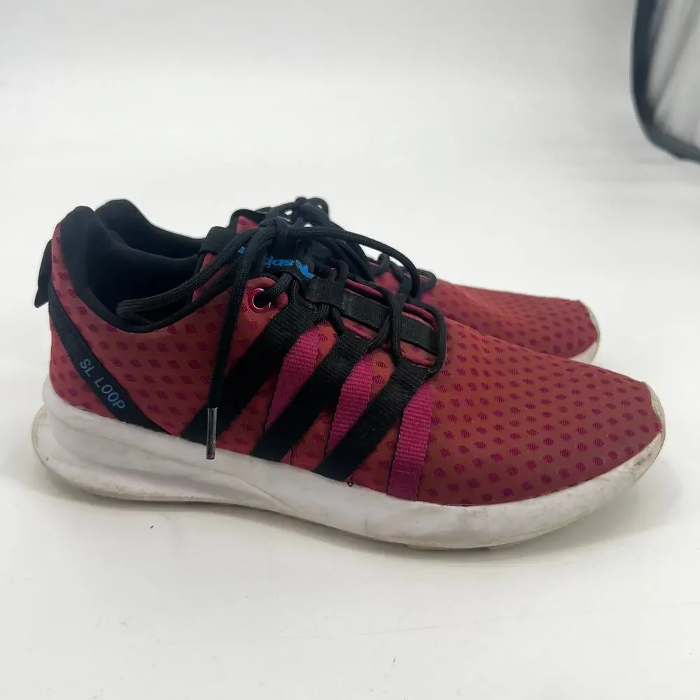 Adidas Men's SL Loop CT berry burgundy Originals Running Shoes sneakers Size 8